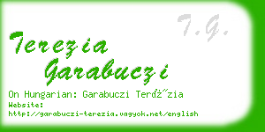 terezia garabuczi business card